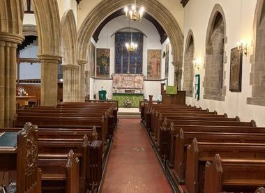 View of the nave and chancel