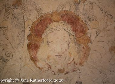 St Marys Lydiard Tregoze Renaissance Christ wall painting circa 1520