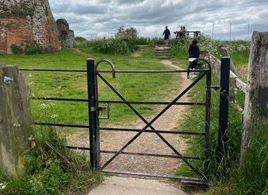 Entry gate to St Benet's Abbey. 