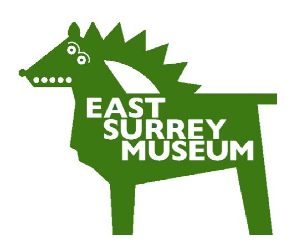 The East Surrey Museum logo, inspired by a reconstructed Medieval aquamanile.