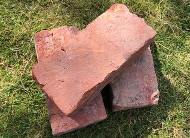 Bricks from a mid-Victorian Ashton building.