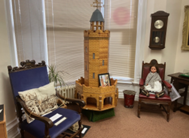 Wooden model of Darwen Tower