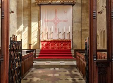 Sanctuary & East facing High Altar.
