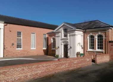 Church exterior and car parks 