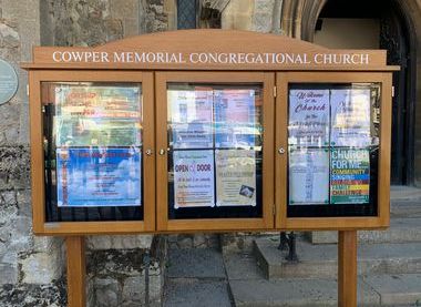 Church Noticeboard facing the marketplace