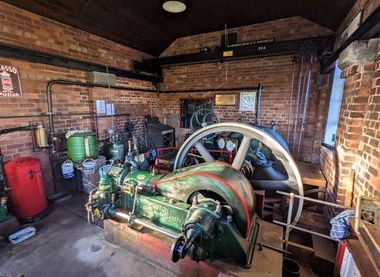 1940 Ruston and Hornsby oil engine and centrifugal pump.