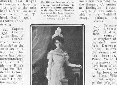 Princess Ada Irene Helen Beryl Duleep Singh. Pre-1944 public domain. The Sketch, 30 March 1910. © Illustrated London News Group. Courtesy of The British Library Board. Via British Newspaper Archive