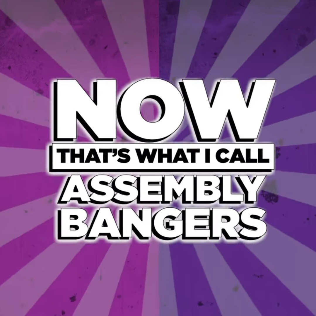 Purple striped 'Now that's what I call music' CD cover.