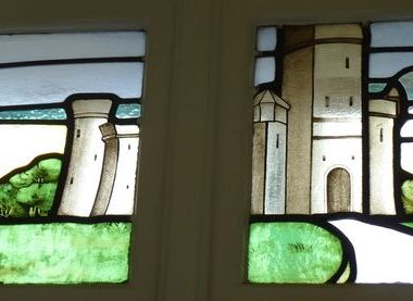 Annie Robinson - Details from a stained glass window in Berwick 