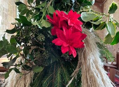 The decorations at Christmas 