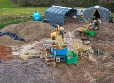 Reusing construction spoil clay