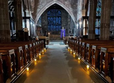 St Oswald's during Lent