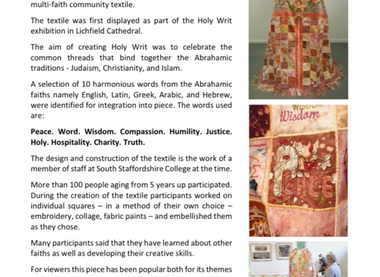 Westhill Faith Exhibition