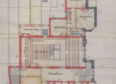 Berwick Record Office - 1st floor plan of proposed building ( Ref LB1/90)