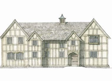 Architect's Drawing of the Original Master's House of 1487