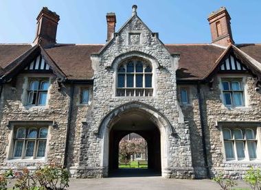Archway leading to the Almshouses at College Road