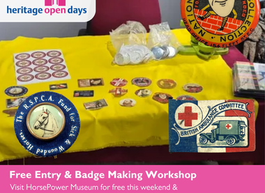 Badge Making at HorsePower Museum