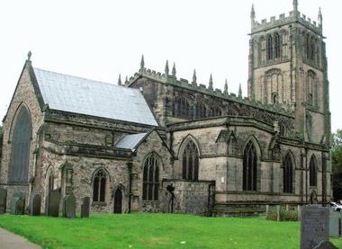North side of All Saints with Holy Trinity