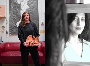 L: Portrait of Natasha MacVoy, courtesy Mike Doxford. R: Portrait of Bea Kayani. Portrait credit: Barthélémy Agaësse. 