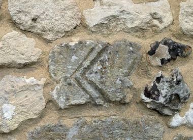 Hyde Abbey Stones - recycled in local walls