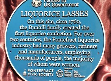 Liquorice lasses blue plaque