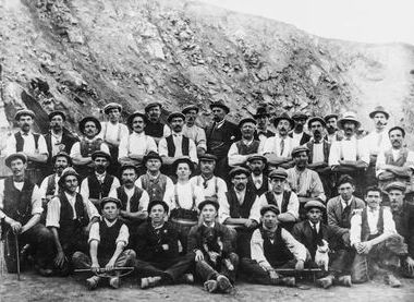 Quarry workers in the 1920s