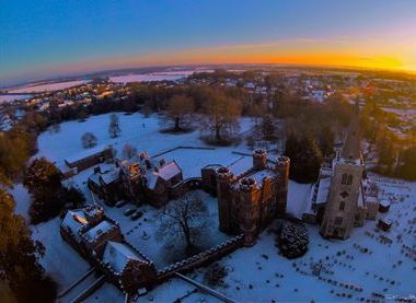 Buckden Towers aeriel view