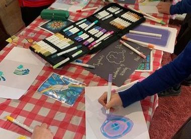 Artists at work