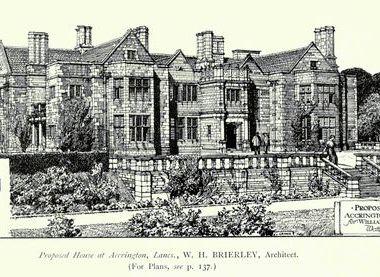 Engraving of Haworth Art Gallery by F. L. Griggs, 1908