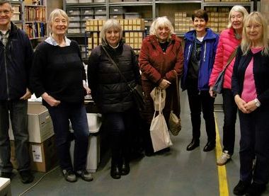 The happy band of Worcester news archive volunteers 2025