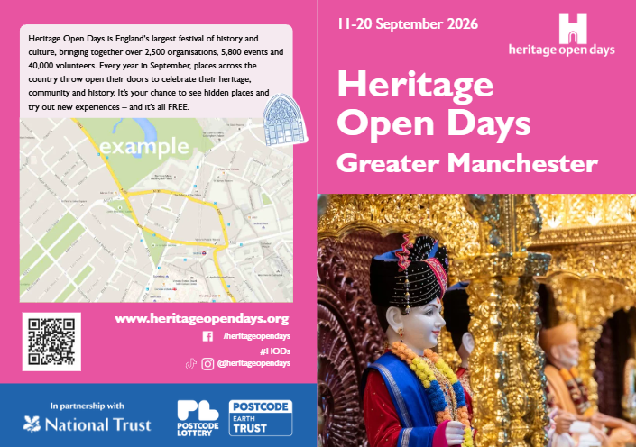 The cover and back page of the HODs brochure template