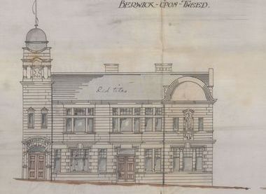 Berwick Record Office - plan of proposed building ( Ref : LB 1/90 )
