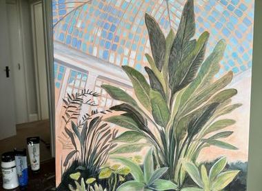 Judy Randle - Sheffield Botanical Gardens, work in progress