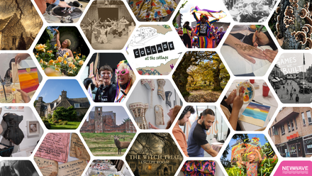 A collage of images in hexagonal boxes showing New Wave events from 2026.