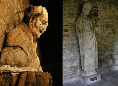 Oxford New College before and after restoration