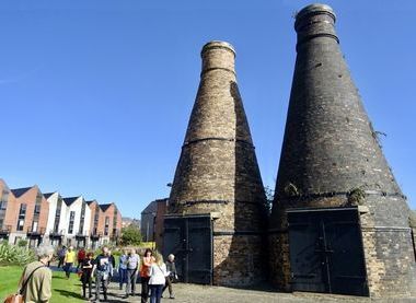 Walking to Bottle Ovens in Hanley
