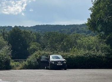 Views over Redlands woods from the carpark