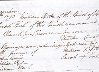  Parish Register 12 Nov 1790