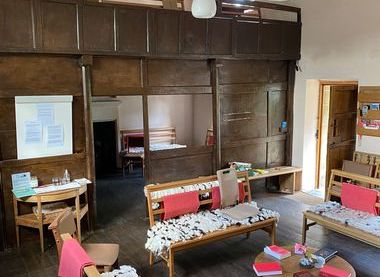 Interior of Airton Meeting House