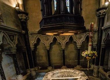 Font made of Frosterley marble
