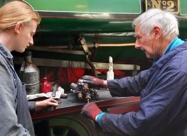 Passing on steam loco maintenance skills between generations
