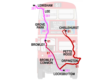 Map by David Bowker, London Bus Museum