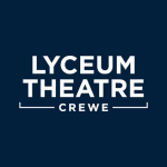 Logo showing the text "Lyceum Theatre Crewe" on a dark blue background
