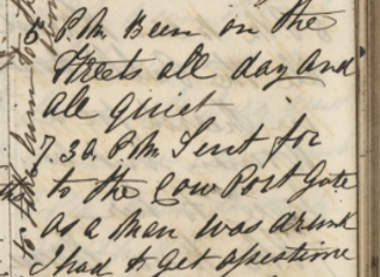 Berwick Record Office - PC Carr's Notebook