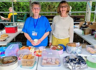 Our wonderful caterers, Pauline & FRances
