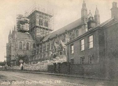The Church under construction c.1900