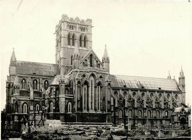 War Damage to the Cathedral - view from north (c.1943)
