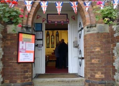 Main entrance to St Thomas the Apostle