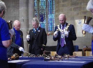 The Mayor of Kirklees having a go