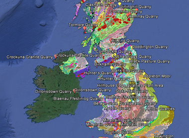 E Laycock / Geological Society of London / Google Earth